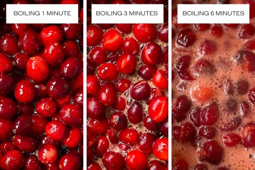 cranberries boiling