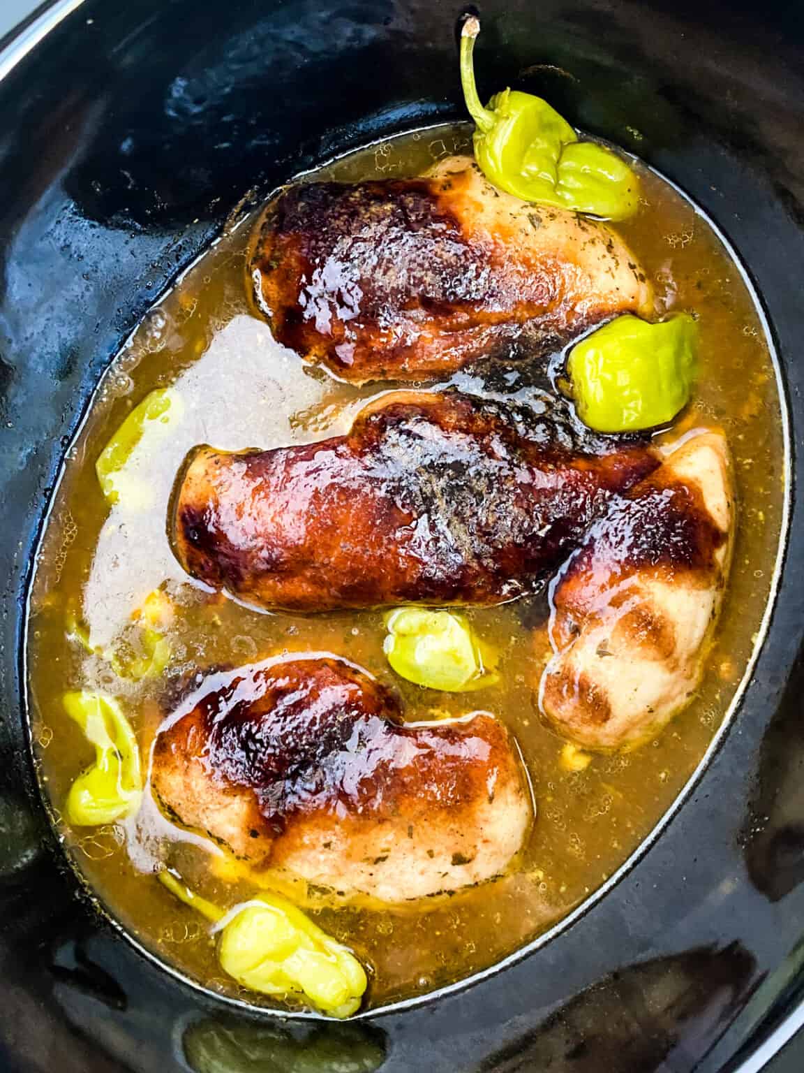 Easy Slow Cooker Mississippi Chicken - Whiskful Cooking