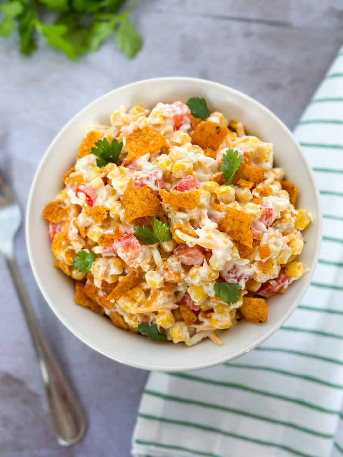 Chili Cheese Fritos Corn Salad Recipe Whiskful Cooking
