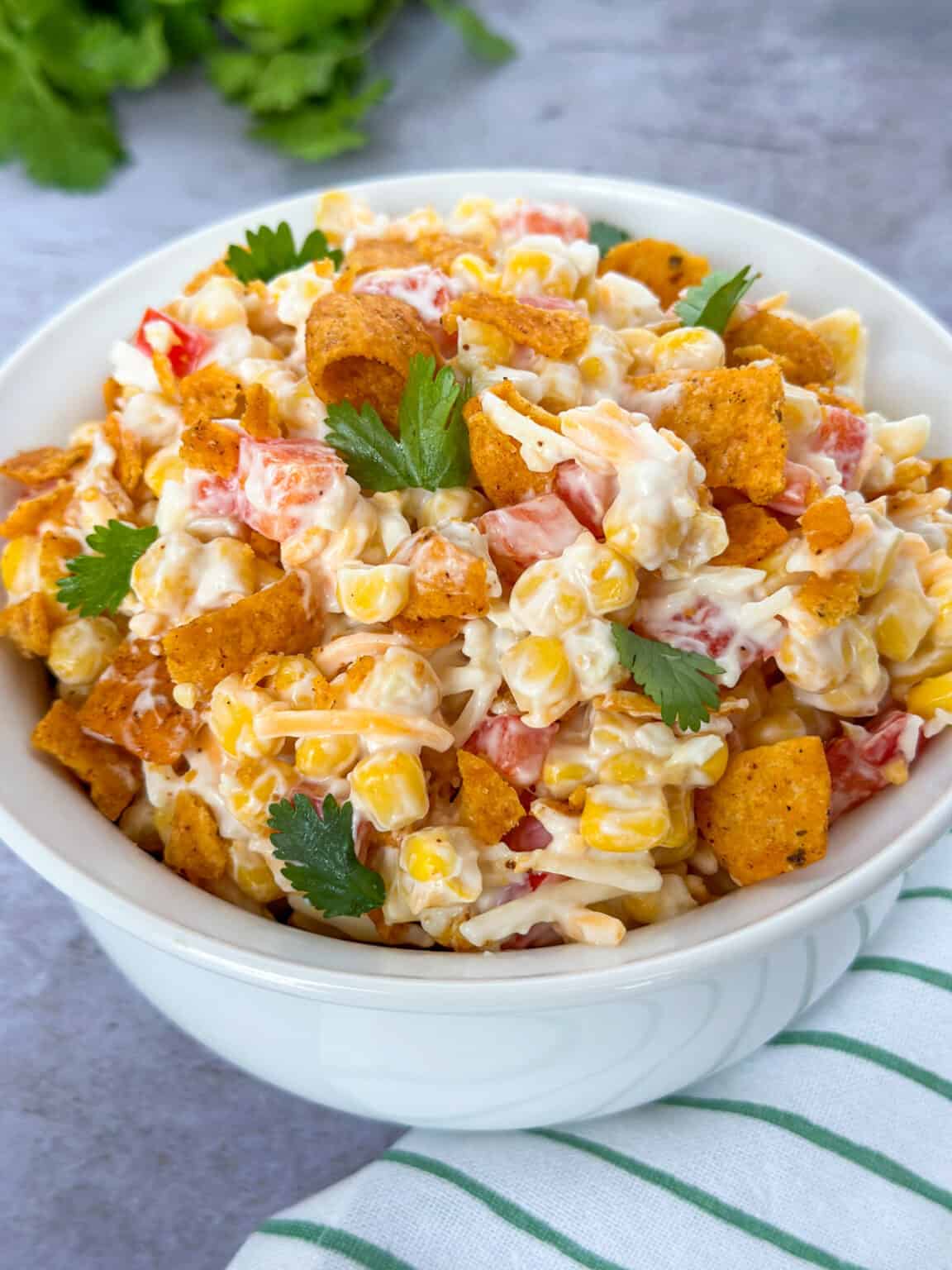 Chili Cheese Fritos Corn Salad Recipe - Whiskful Cooking